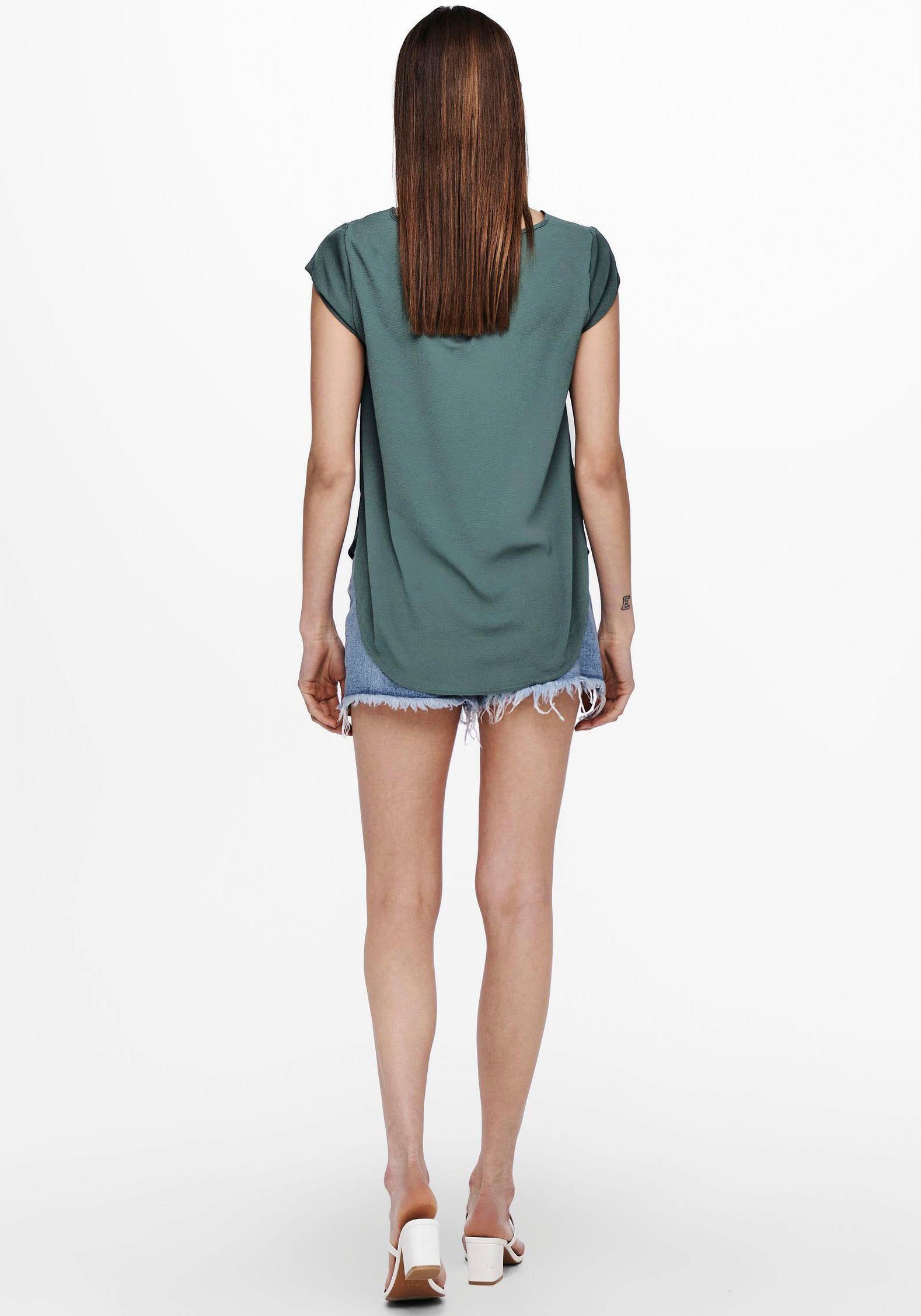 ONLY Kurzarmbluse green PTM S/S ONLVIC balsam NOOS SOLID TOP
