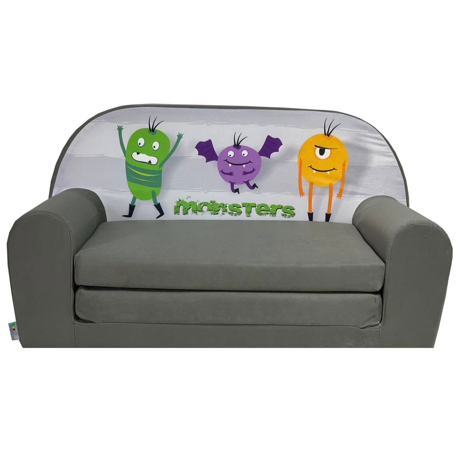 FORTISLINE Kindersitzgruppe Kindersofa "MINI" Kindercouch zum Aufklappen W386