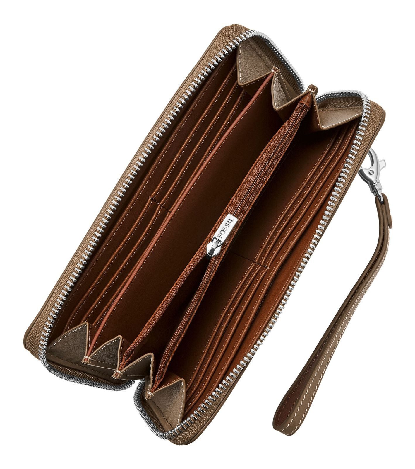 Fossil Geldbörse Zip Continental Wallet, aus echtem Leder