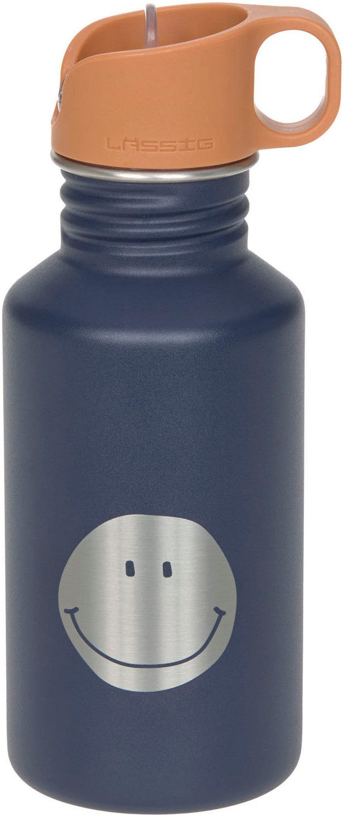LÄSSIG Trinkflasche Little Gang, Smile, navy, inkl. Sportverschluss
