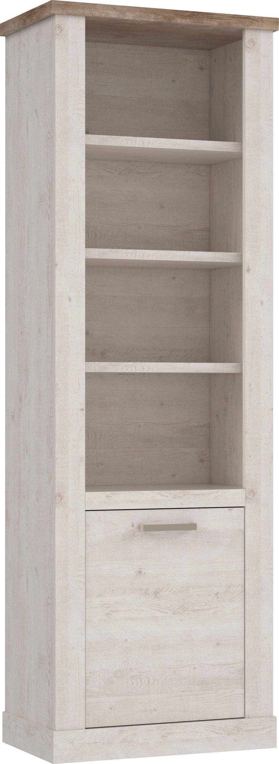 FORTE Bücherregal Duro, Höhe 212 cm, Aktenregal mit Tür, im Landhausstil