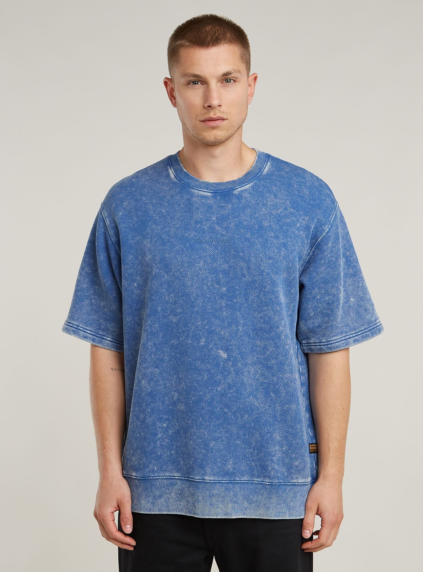 G-STAR Longpullover Acid Wash Loose Sweater günstig online kaufen