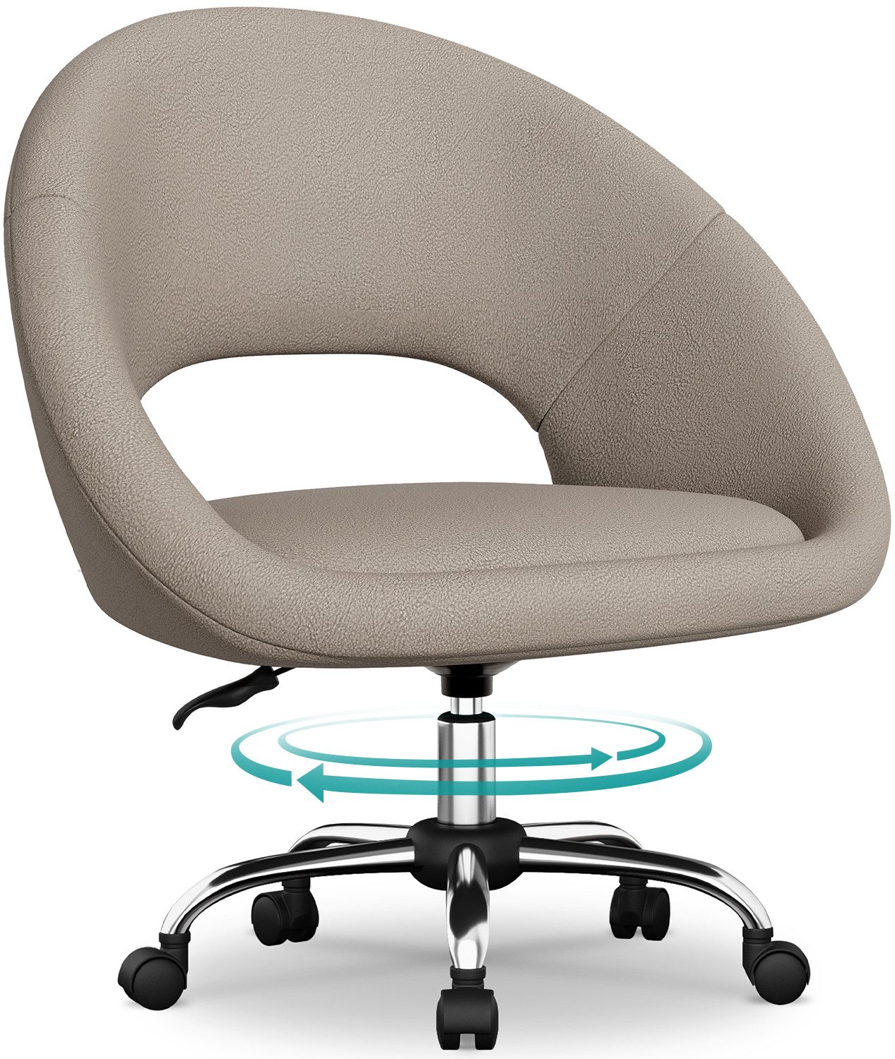 Adormii Bürostuhl Schminkstuhl,Homeoffice Stuhl mit Armlehnen,Drehstuhl günstig online kaufen