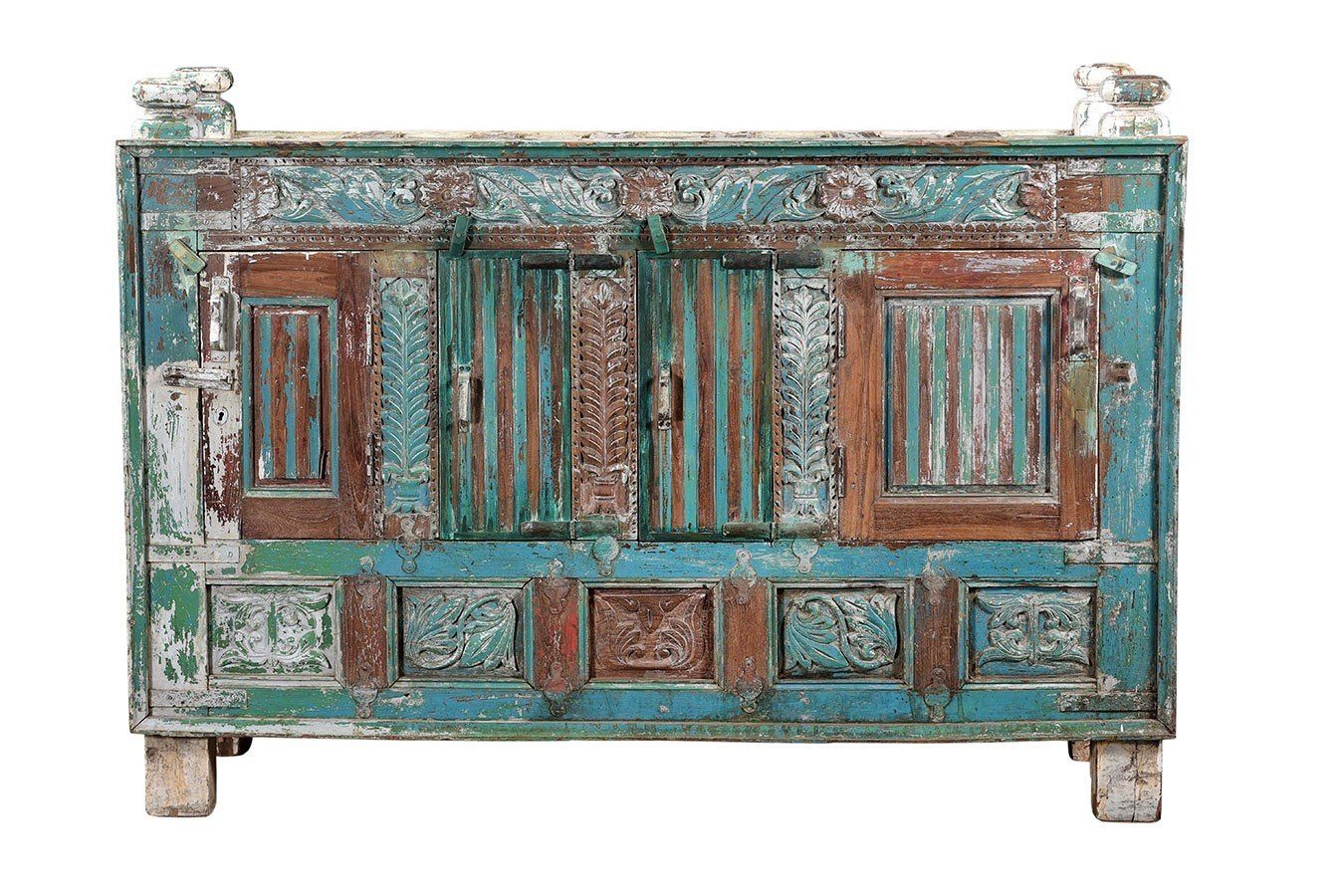 daslagerhaus living Sideboard Sideboard Vintage türkis
