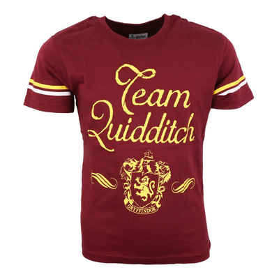Harry Potter Print-Shirt Harry Potter Team Quidditch Kinder Jugend T-Shirt Gr. 134 bis 164, Baumwolle