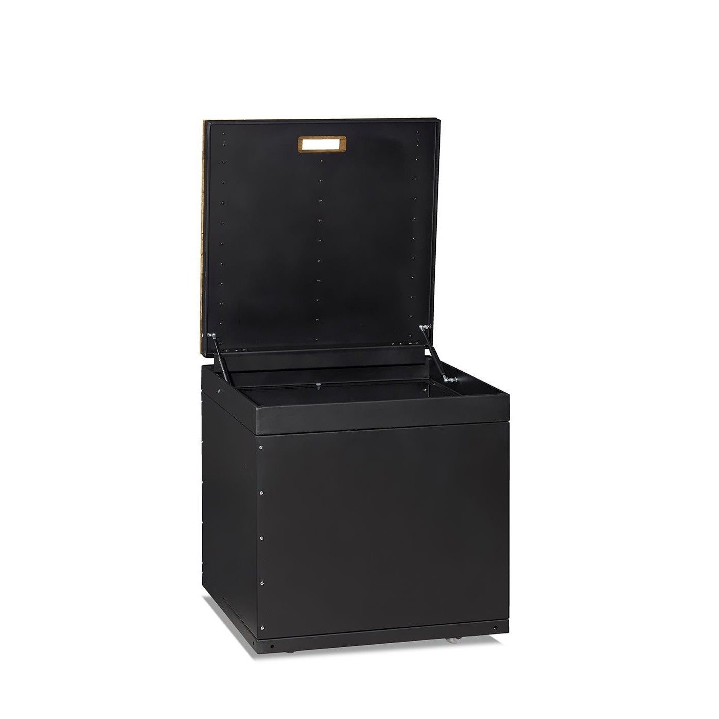 Xlmoebel Outdoor-Küche Außenküchenmodul Schwarz Holz Edelstahl von XLMOEBEL, Made in Europa