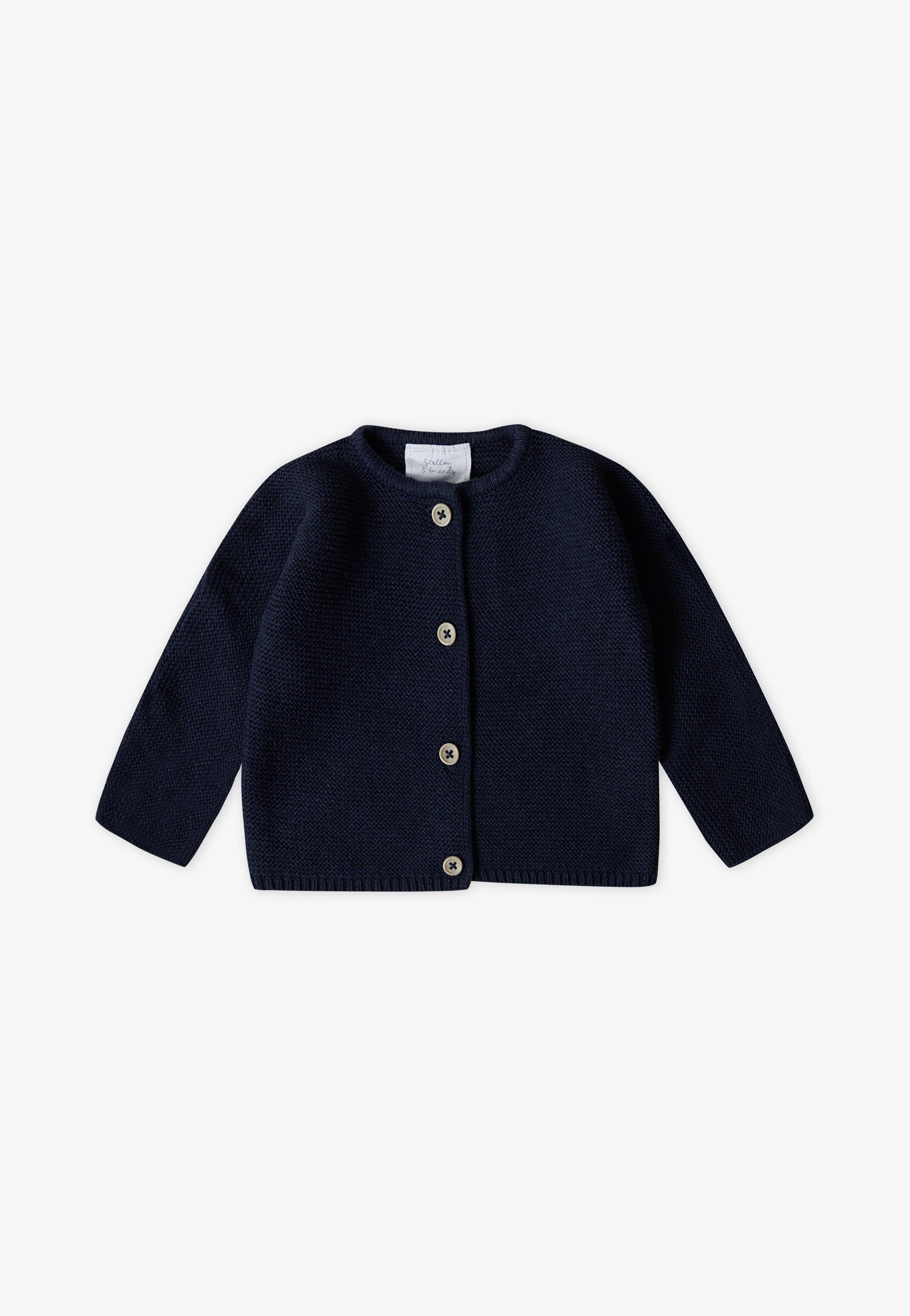 navy friends Stellou & Strickjacke