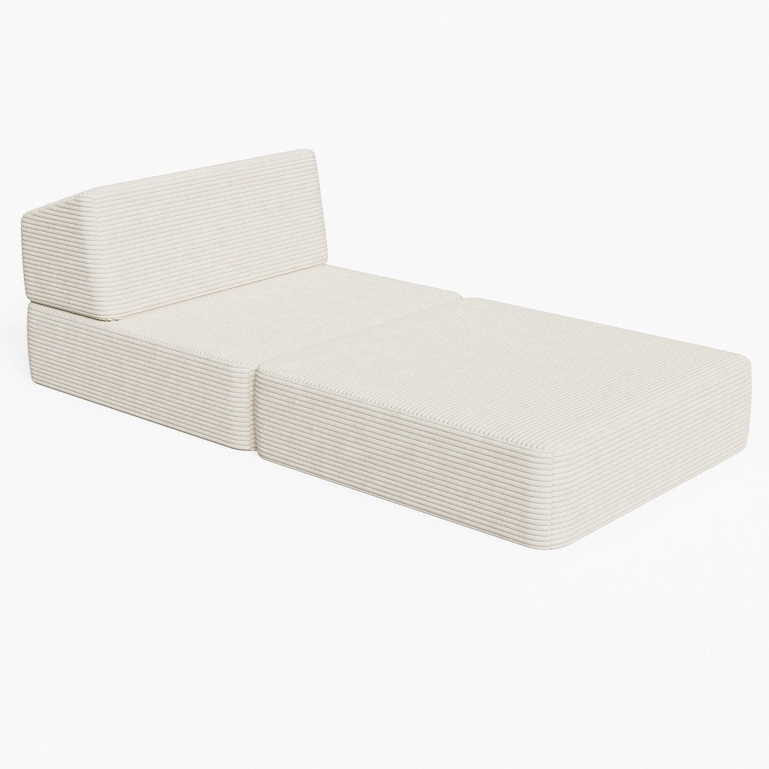 GUNJI Loungesofa Cord Bodensofa mit Liegefunktion, Komfortables Einzelsofa Relaxsofa, Vom Sofa zur Liegefläche wandelbar, ideal zum Relaxen – Bild 3 von 5