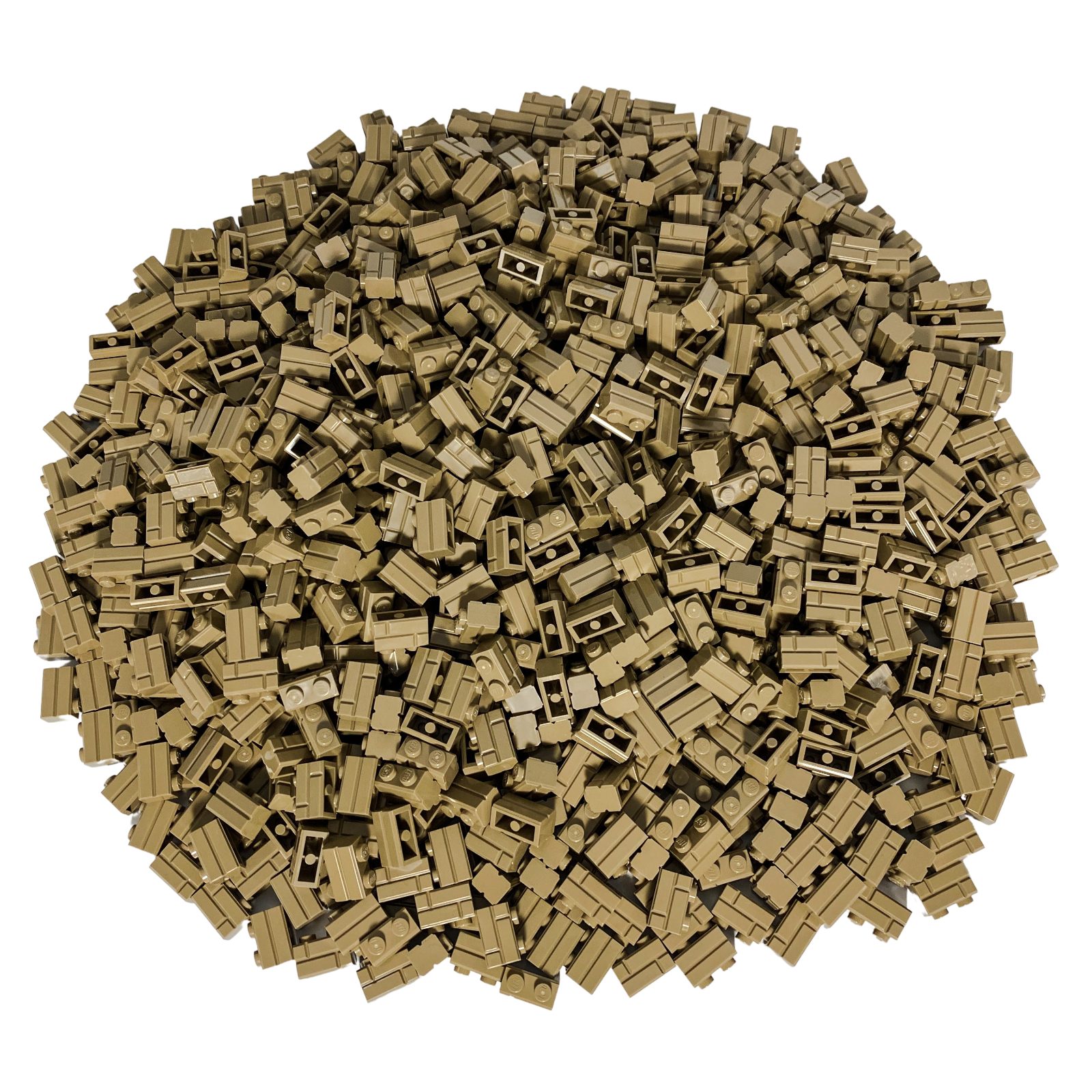 LEGO® 1x2 Mauersteine Bausteine Dunkelbeige - 98283 NEU! Menge 50x Spielbausteine