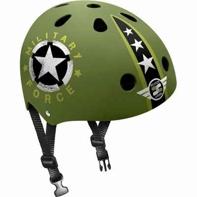 STAMP Fahrradhelm Stamp Skaterhelm Fahrradhelm Helm Military Star olivgrün Belüftung