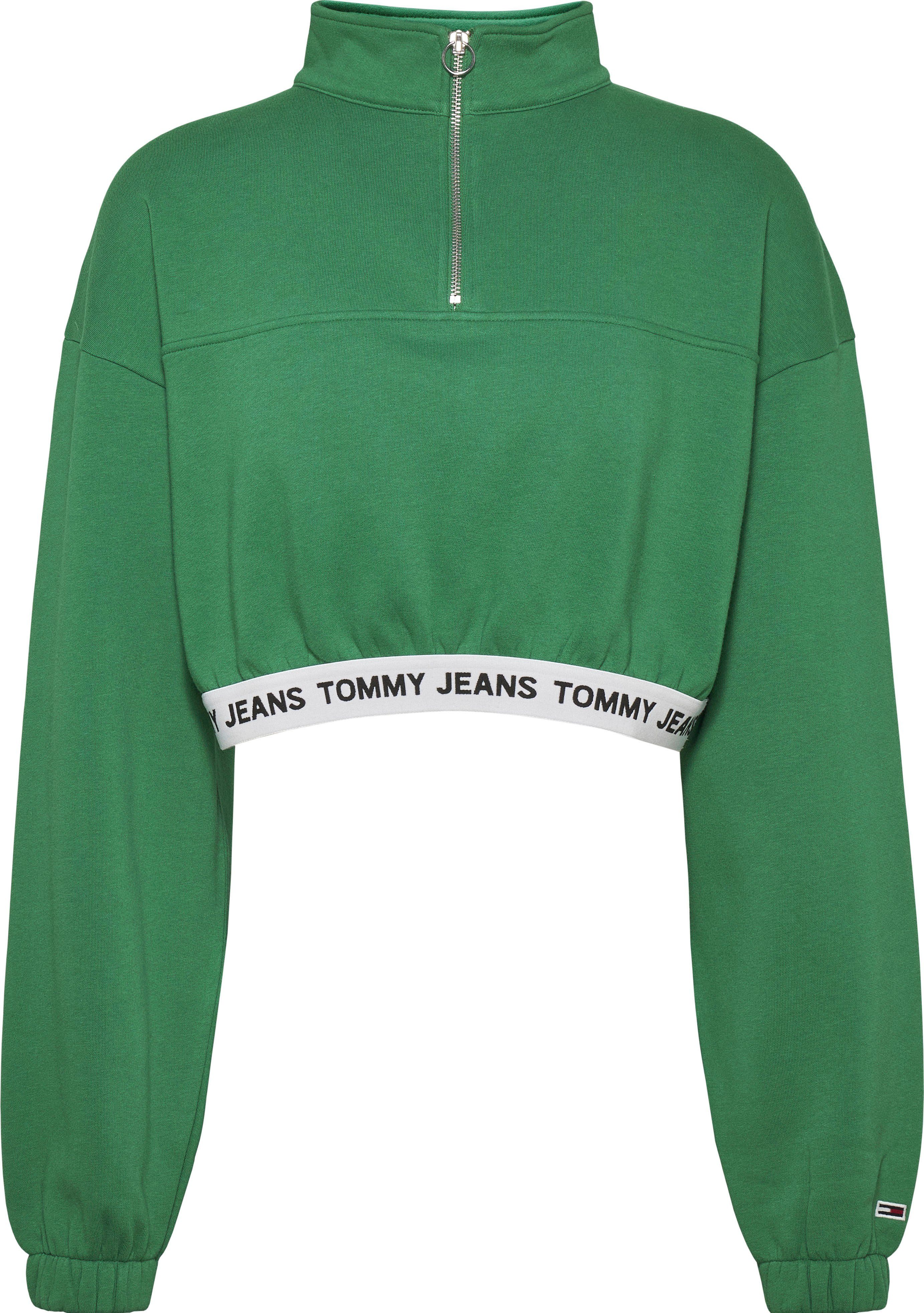 LOGO Sweatshirt WAISTBAND Jeans am TJW Bund CROP Tommy Logo-Schriftzug SUPER mit Tommy Jeans