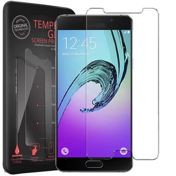 CoolGadget Handyhülle Transparent als 2in1 Schutz Cover Set für das Samsung Galaxy A3 2016 5,2 Zoll, 2x Glas Display Schutz Folie + 1x TPU Case Hülle für Galaxy A3 2016