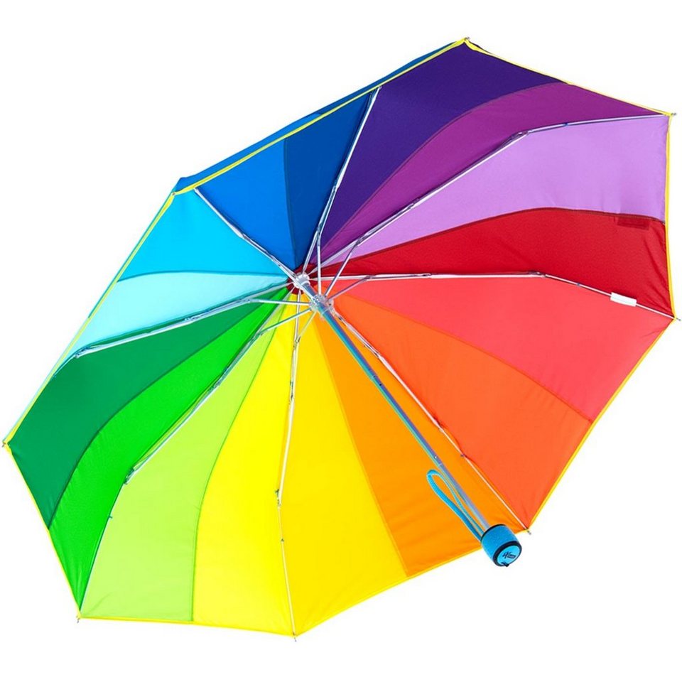 rainbow iX-brella farbig, kleiner 16 farbenfroh pocket Taschenregenschirm Taschenschirm 16-color - iX-brella