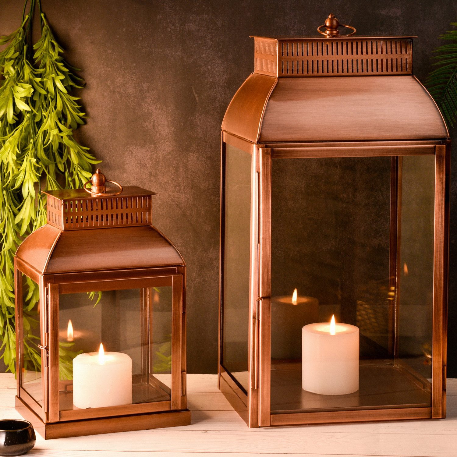 Marrakesch Orient & Mediterran Interior Kerzenlaterne 2er Set Vintage Balko günstig online kaufen