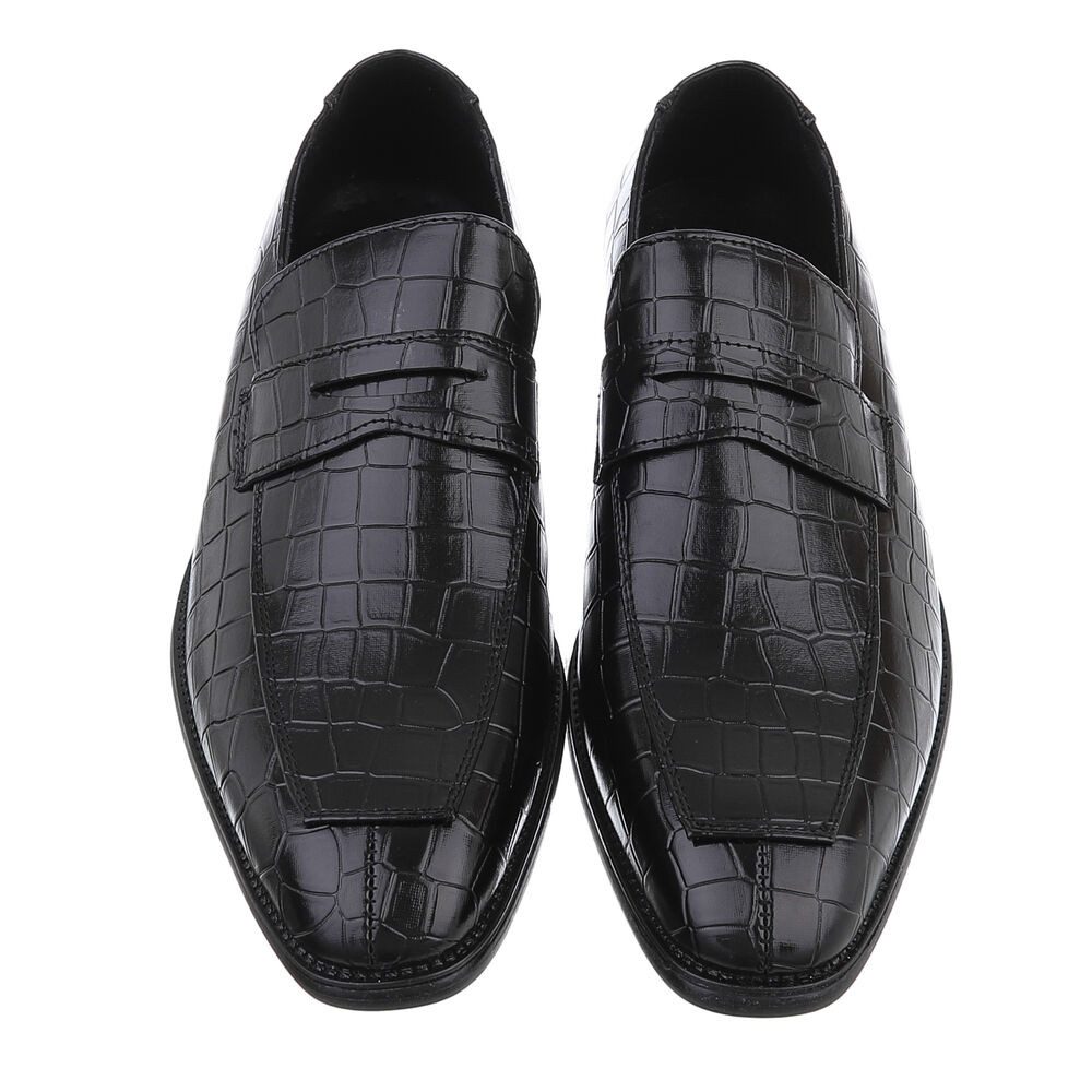 Coolwalk Herren Businessschuhe Elegant Slipper (87284602) Blockabsatz Business-Schuhe in Schwarz – Bild 4 von 4
