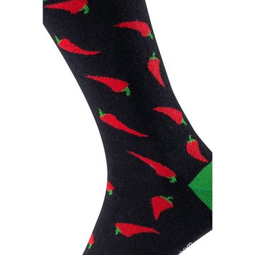 Chili Lifestyle Strümpfe Socken Banderole Chili neu 1 Paar