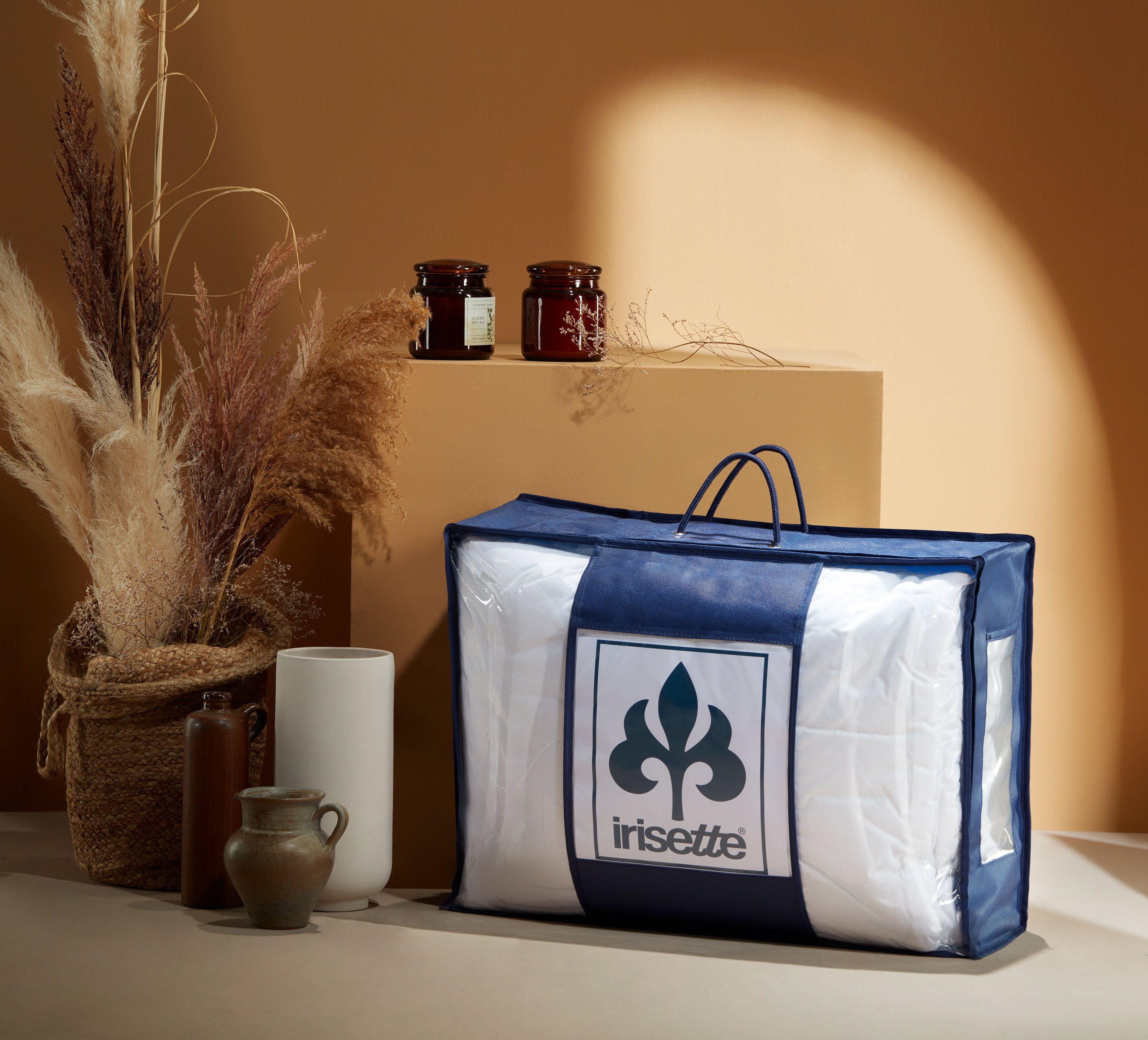 Irisette Sale Daunenbettdecke Daunendecke Nora, Füllung: 100% Daunen, Bezug: weich und anschmiegsam, leichtes Sommersteppbett, Downpass und Nomite, Naturprodukt