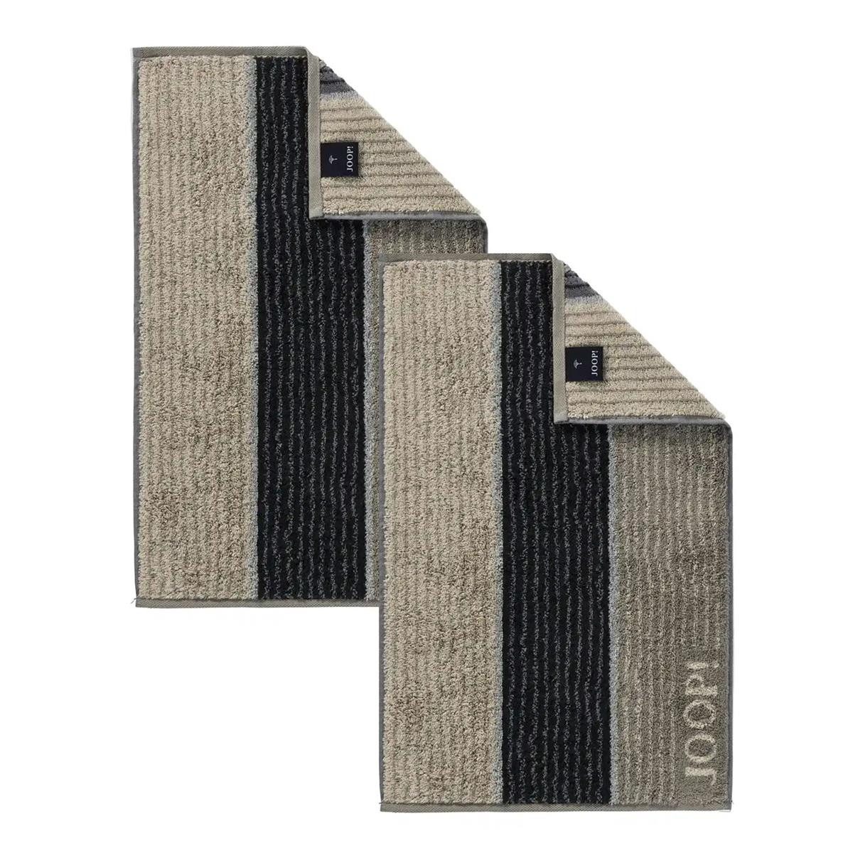 JOOP! Handtuch 2 Stück Joop! Frottier Gästetuch 1658-70 Lines Graphit 30x50, Walkfrottier (2-St)