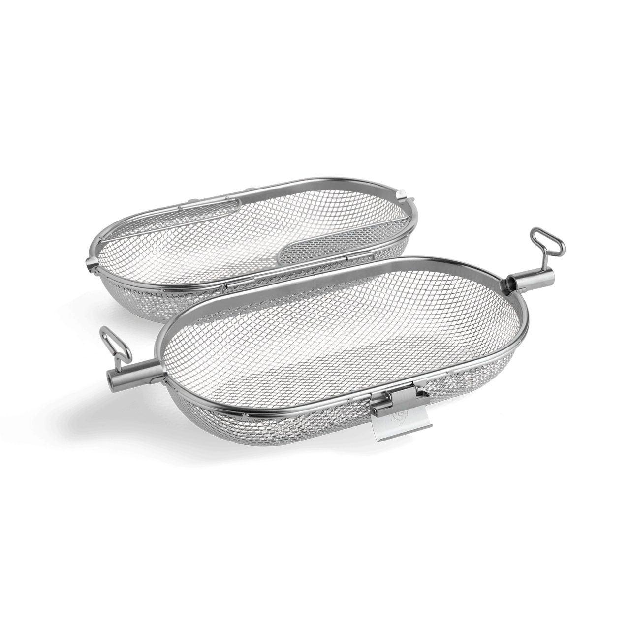 BURNHARD® Drehspieß Drehspieß Grillkorb Edelstahl