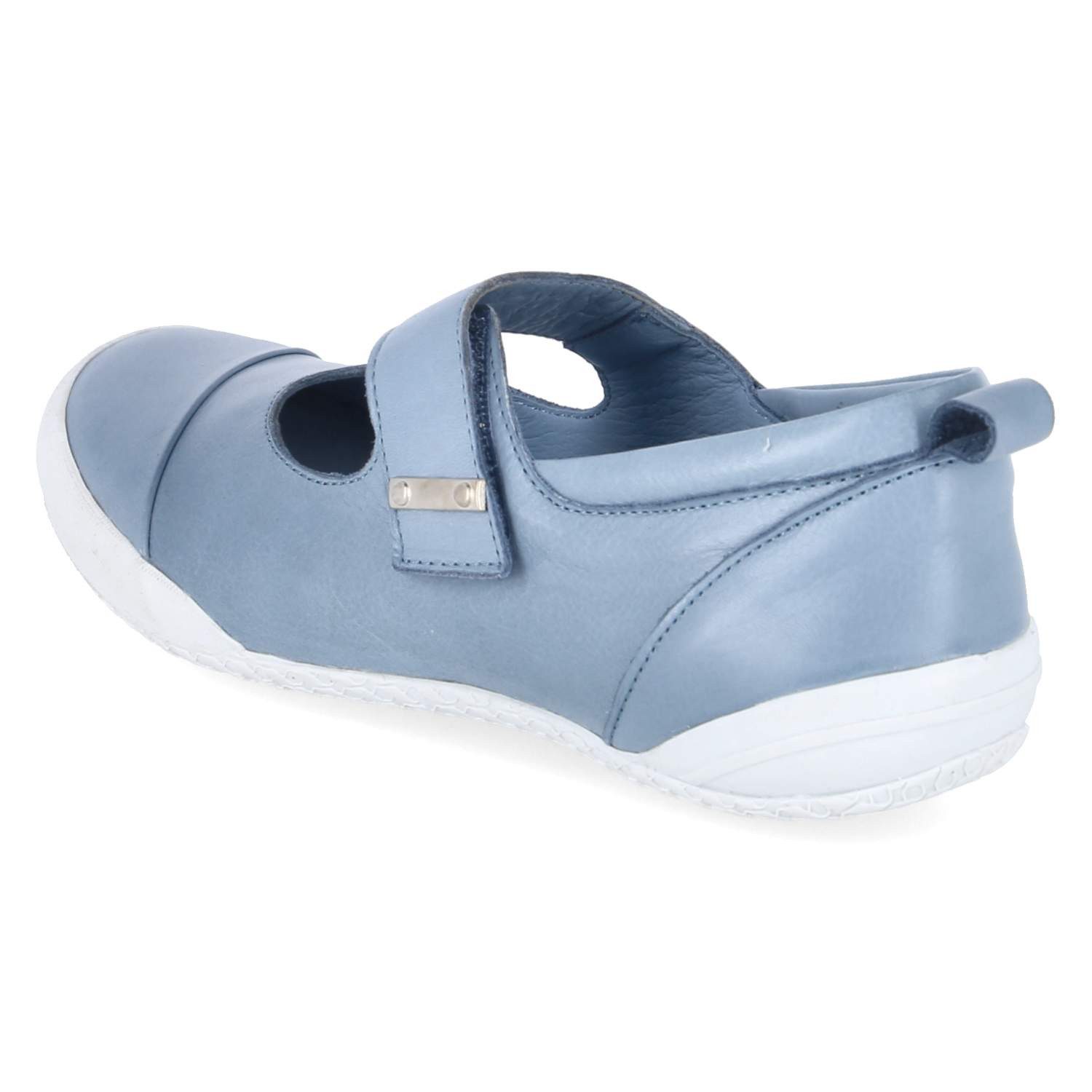 Andrea Conti Andrea Conti 0341066-0013 BLEU Damen Glattleder blue Slipper