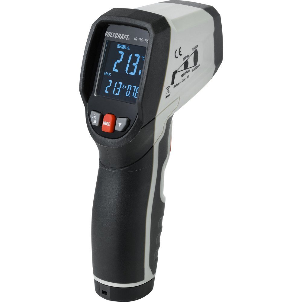 Infrarot-Thermometer VOLTCRAFT 6:1 VOLTCRAFT IR110-6S 110 - Infrarot-Präzisions-Thermometer 0 Optik