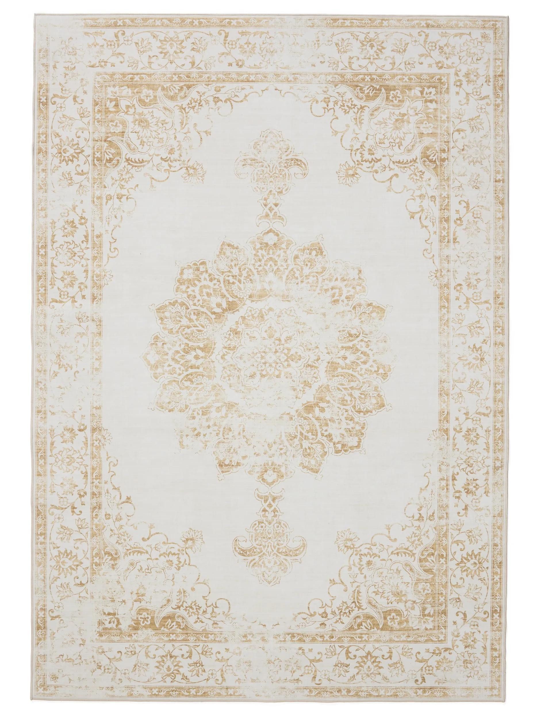 benuta Teppich George, rechteckig, Höhe: 5 mm, Vintage-Look, Kurzflor, Teppich Wohnzimmer, Schlafzimmer, Waschbar