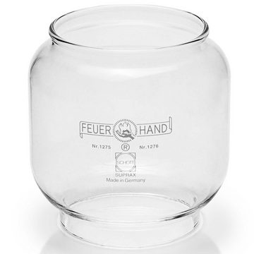 Landshop24 Deko-Glas Feuerhand Glas klar + Brenner + Docht für 276 (3 St), Made in Germany