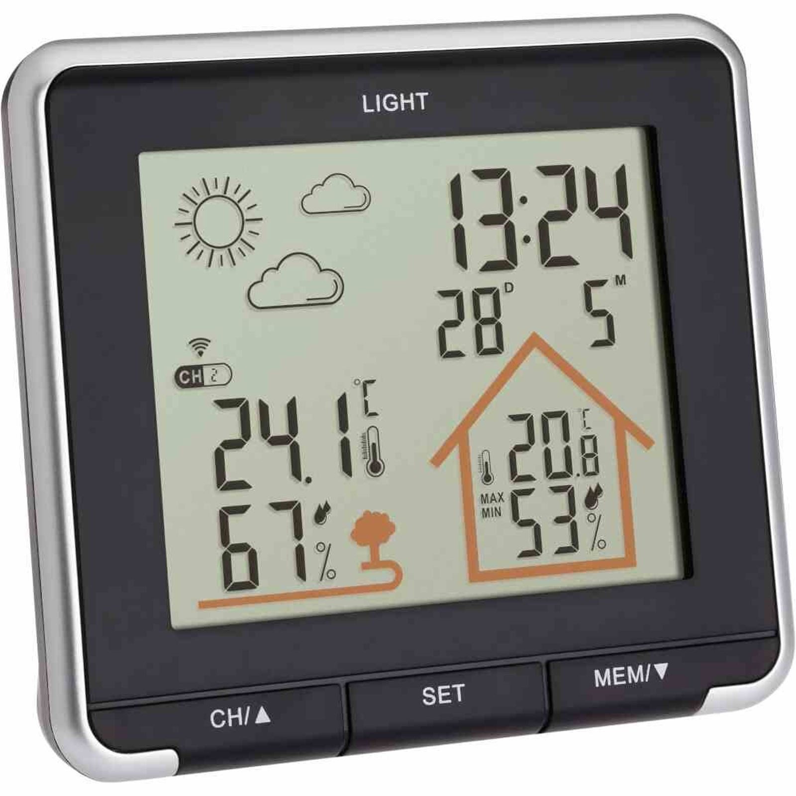 TFA Dostmann Wetterstation Funk "Life" Wetterstation