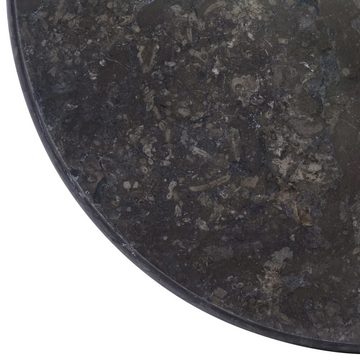 furnicato Tischplatte Schwarz Ø50x2,5 cm Marmor (1 St)
