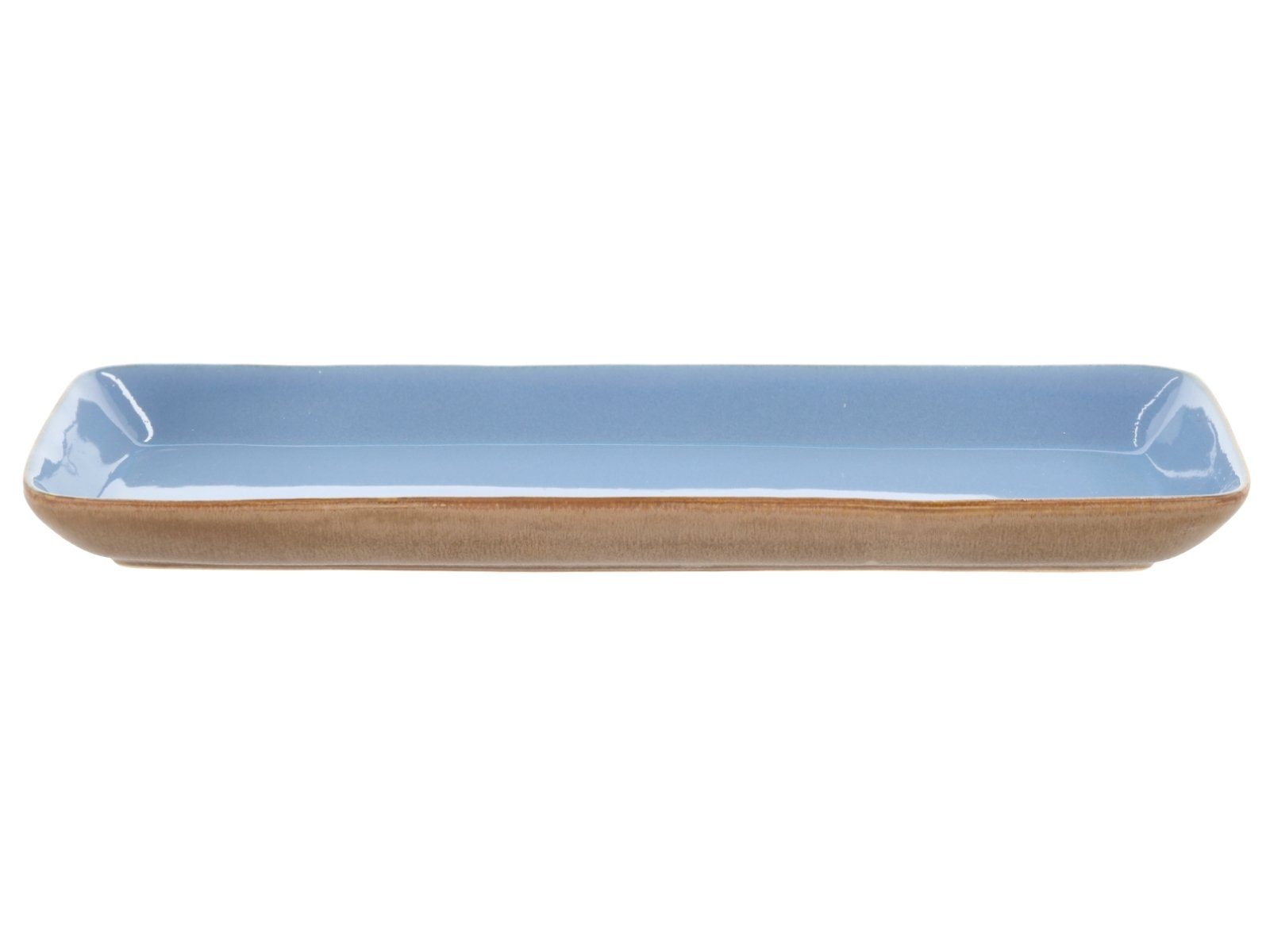 Bitz Servierplatte Servierplatte Wood/Ocean 38 x 14 cm, Steinzeug, (Platten), Servierplatte rechteckig Wood 38 x 14 cm Wood/Ocean