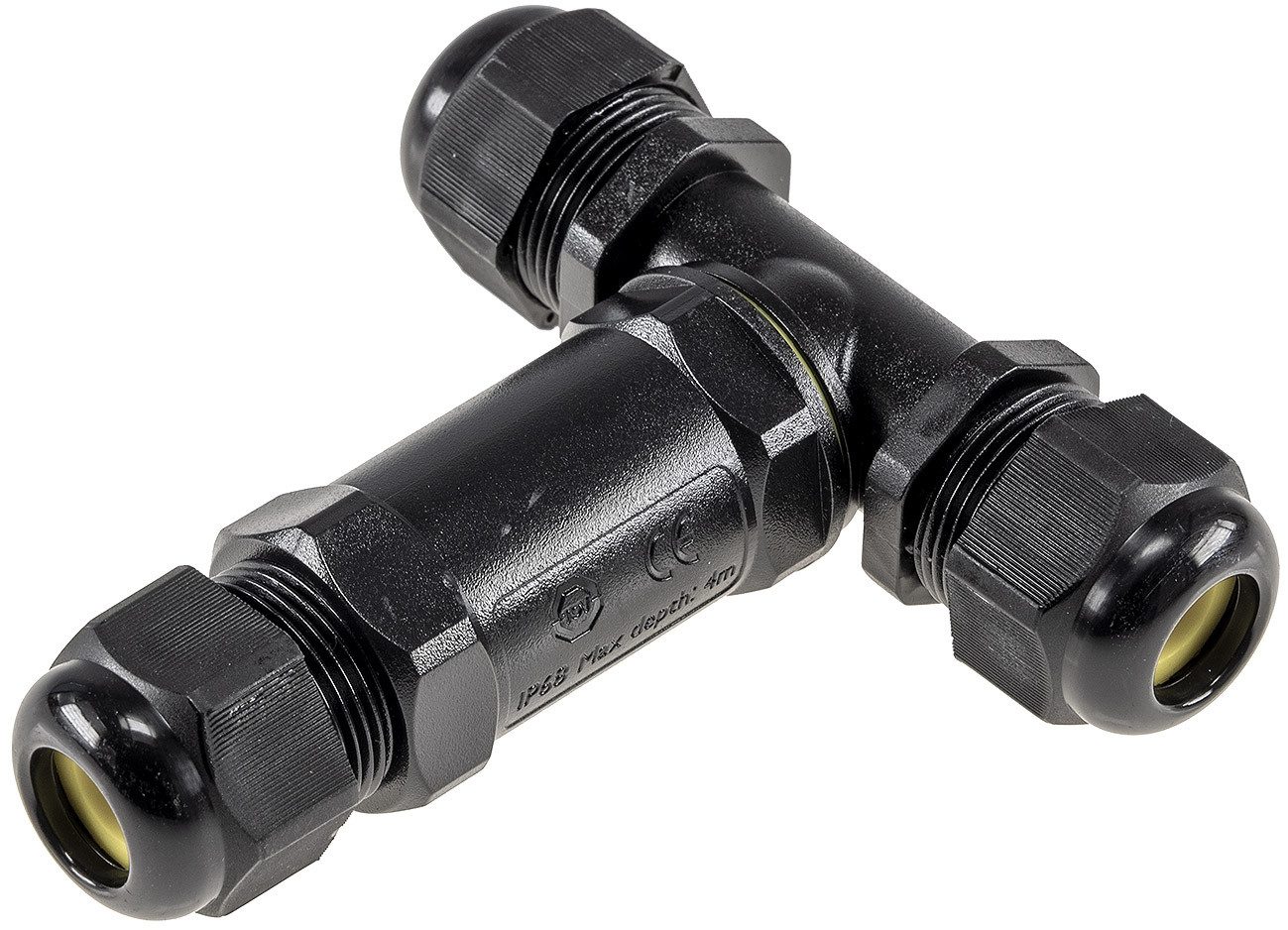 ChiliTec Kabelbox T-Form, IP68, Schraubanschluss Kabelverbinder, wasserdicht