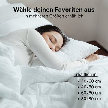 Schlafkissen Premium 100% Baumwollhülle, Komfort Schlafen, Kopfkissen, Nova Home, Rückenschläfer, Seitenschläfer, Baumwollkissen, Made in Germany