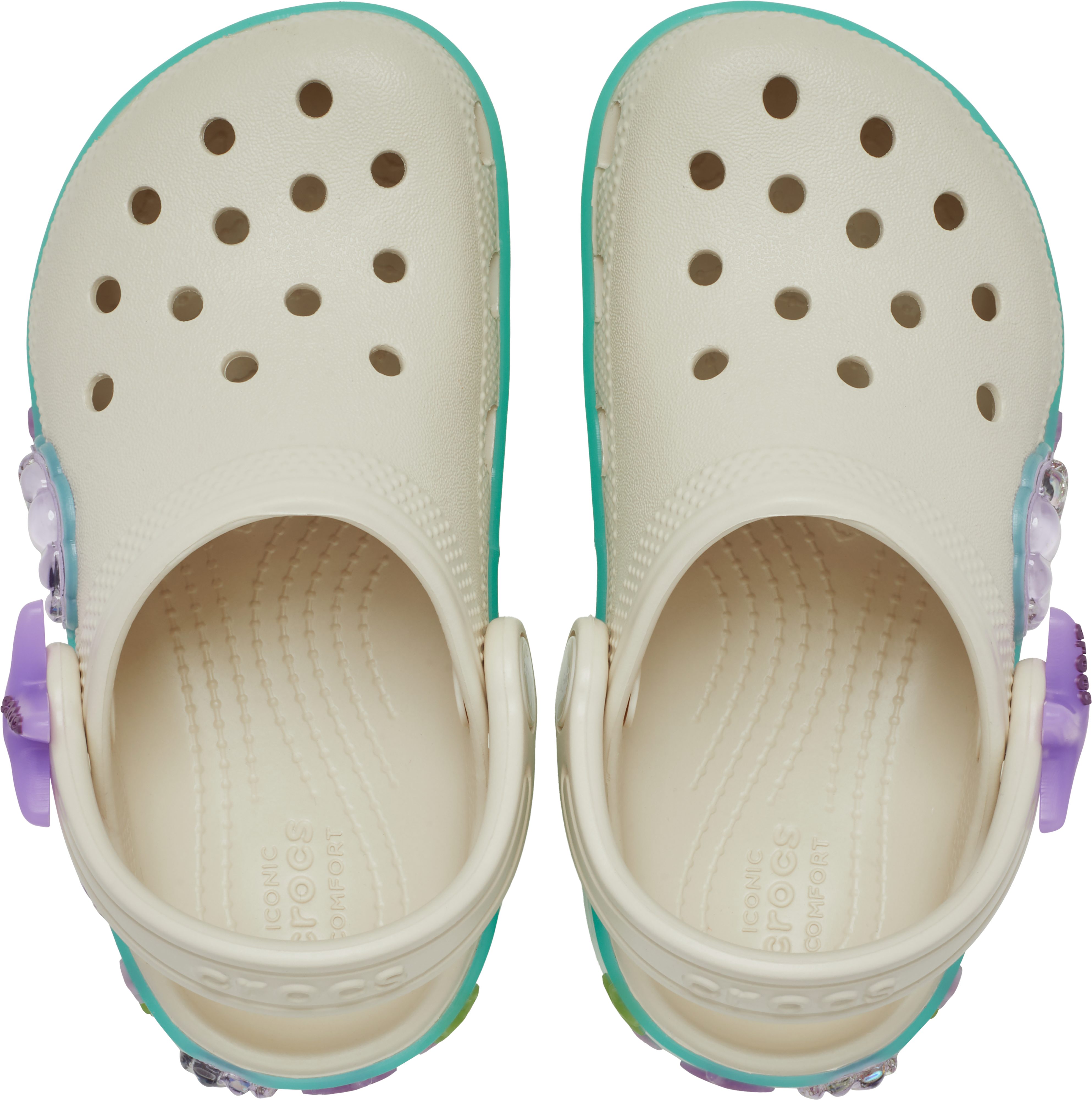 Crocs Classic Sea Sparkle Shaker Clog Sommerschuh, Strandschuh mit Glitter-Muscheln – Bild 4 von 4