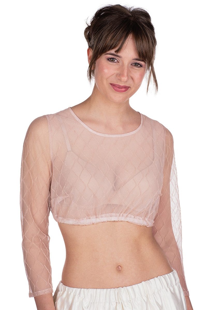 MarJo Dirndlbluse Dirndlbluse - INJA-DALIDA - altrosa, taubenblau günstig online kaufen