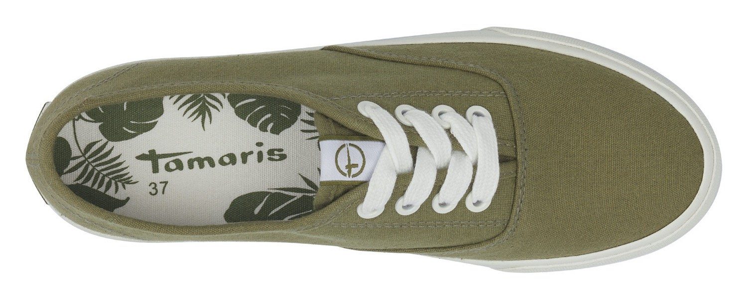 Tamaris Sneaker in sommerlichen olivgrün Farben