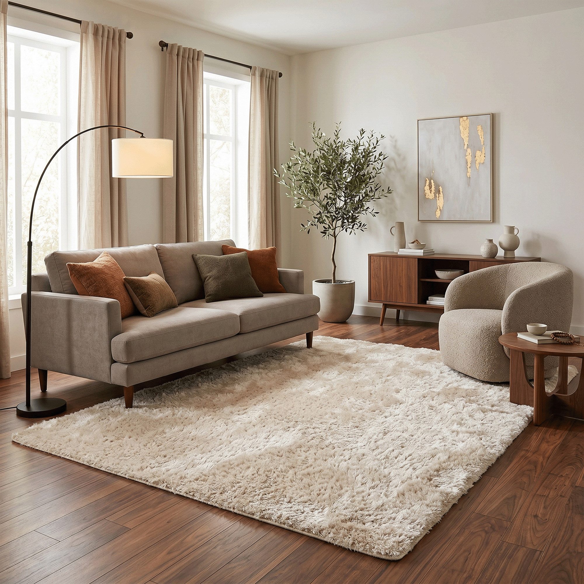 Snapstyle Hochflor-Teppich Hochflor Shaggy Teppich Luxus Feeling Mix, Rechteckig, Höhe: 48 mm