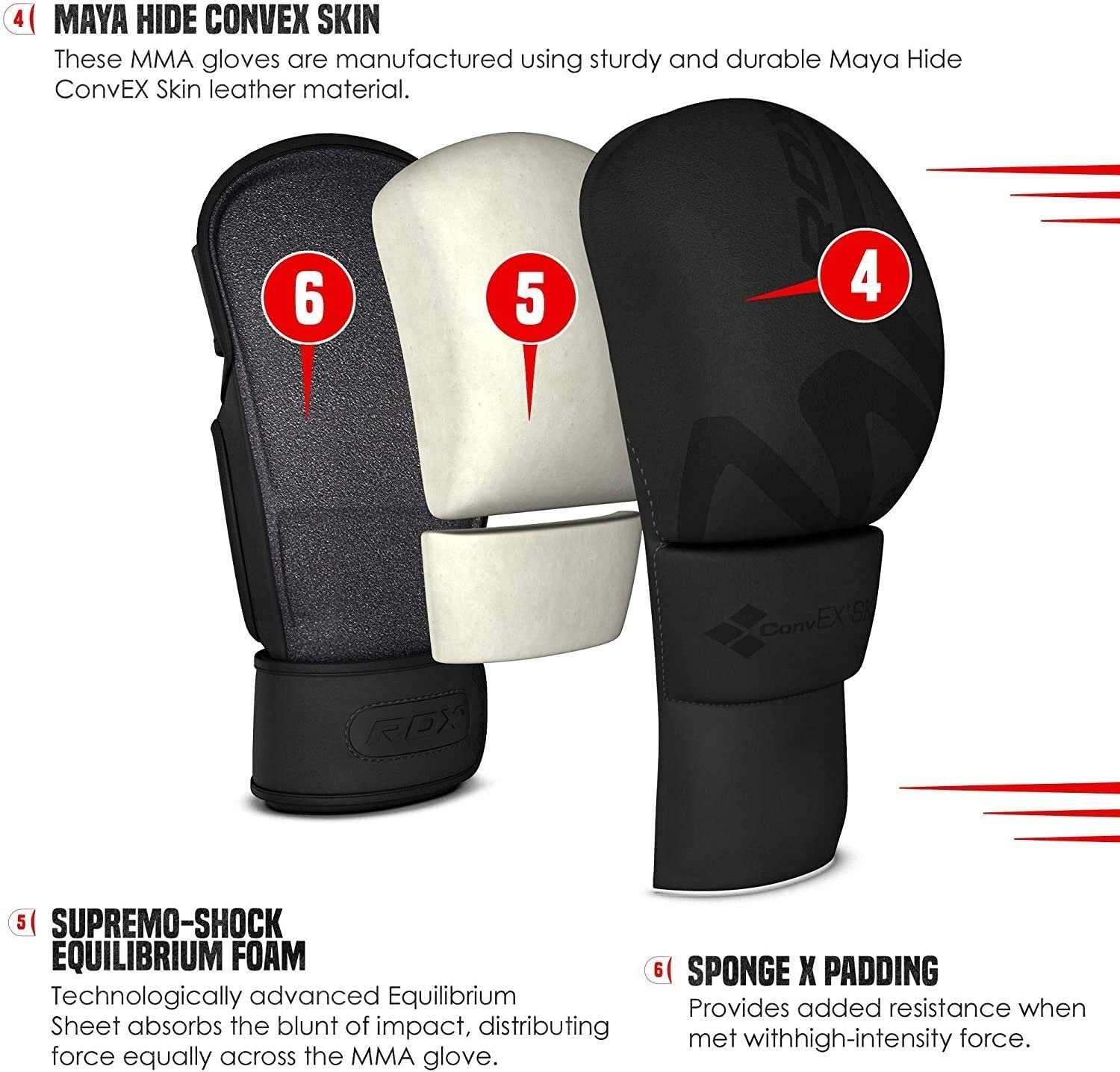 RDX Sports MMA-Handschuhe RDX Professionelle MMA günstig online kaufen
