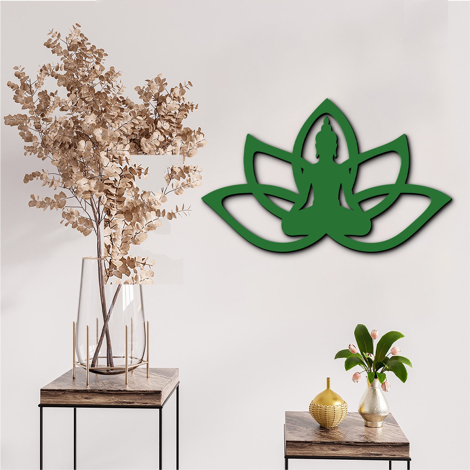 Namofactur Wandtattoo Buddha im Lotus XXL Wandtattoo