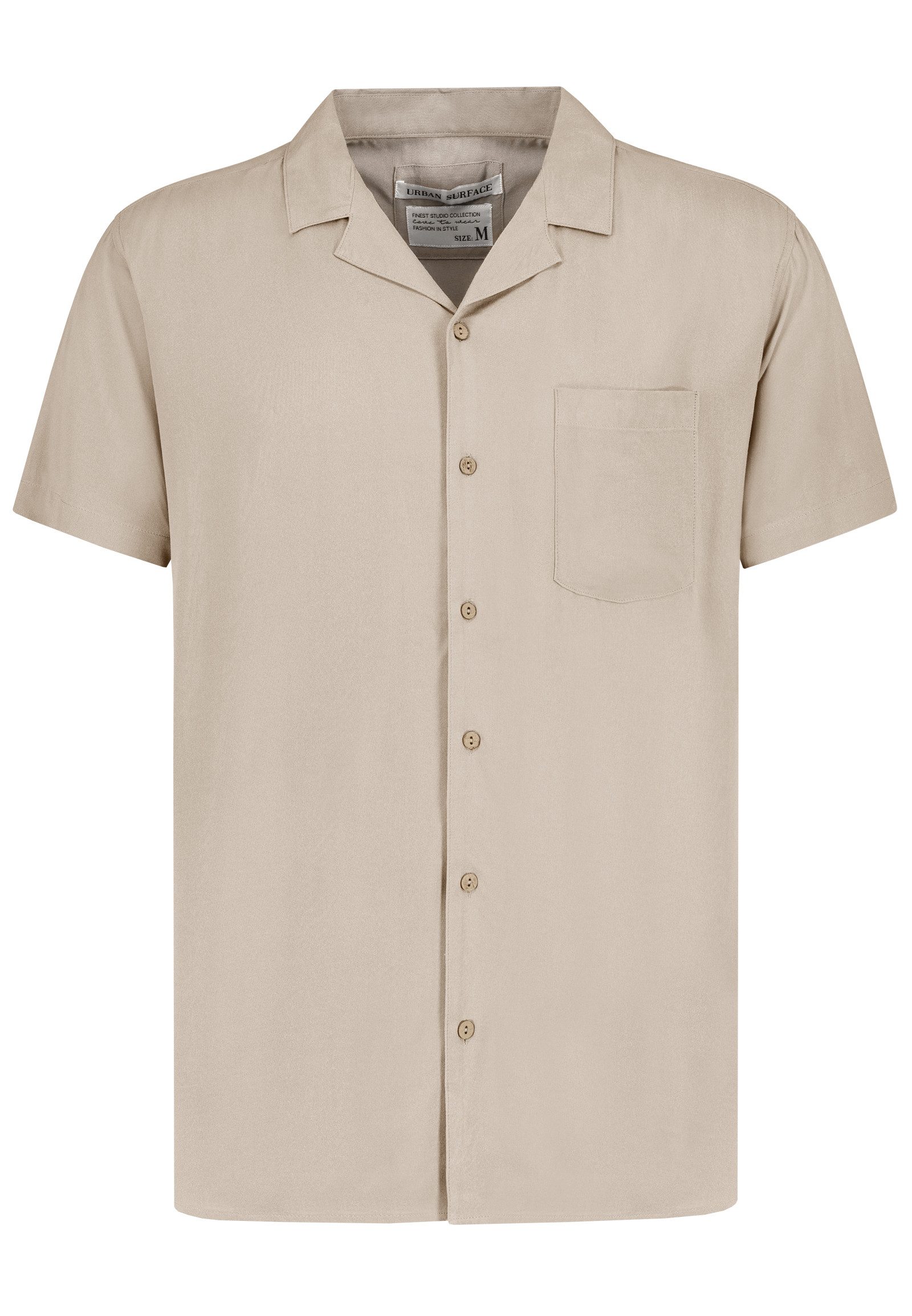 Urban Surface Kurzarmhemd Kurzarm- mit Brusttasche und Knopfleiste Shortsle günstig online kaufen