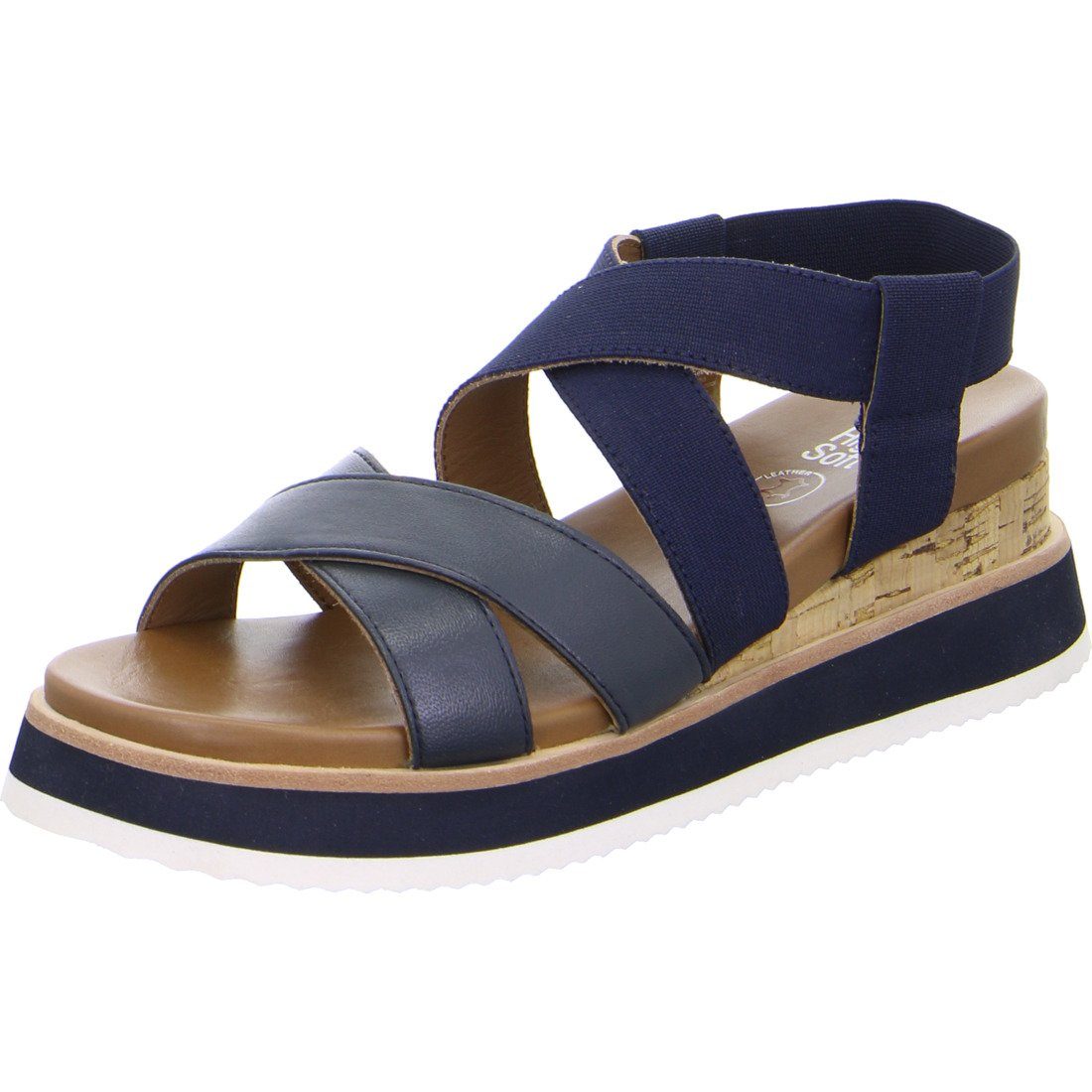 Sandalette blau Schuhe, Ara - 047923 Valencia Materialmix Sandalette Ara