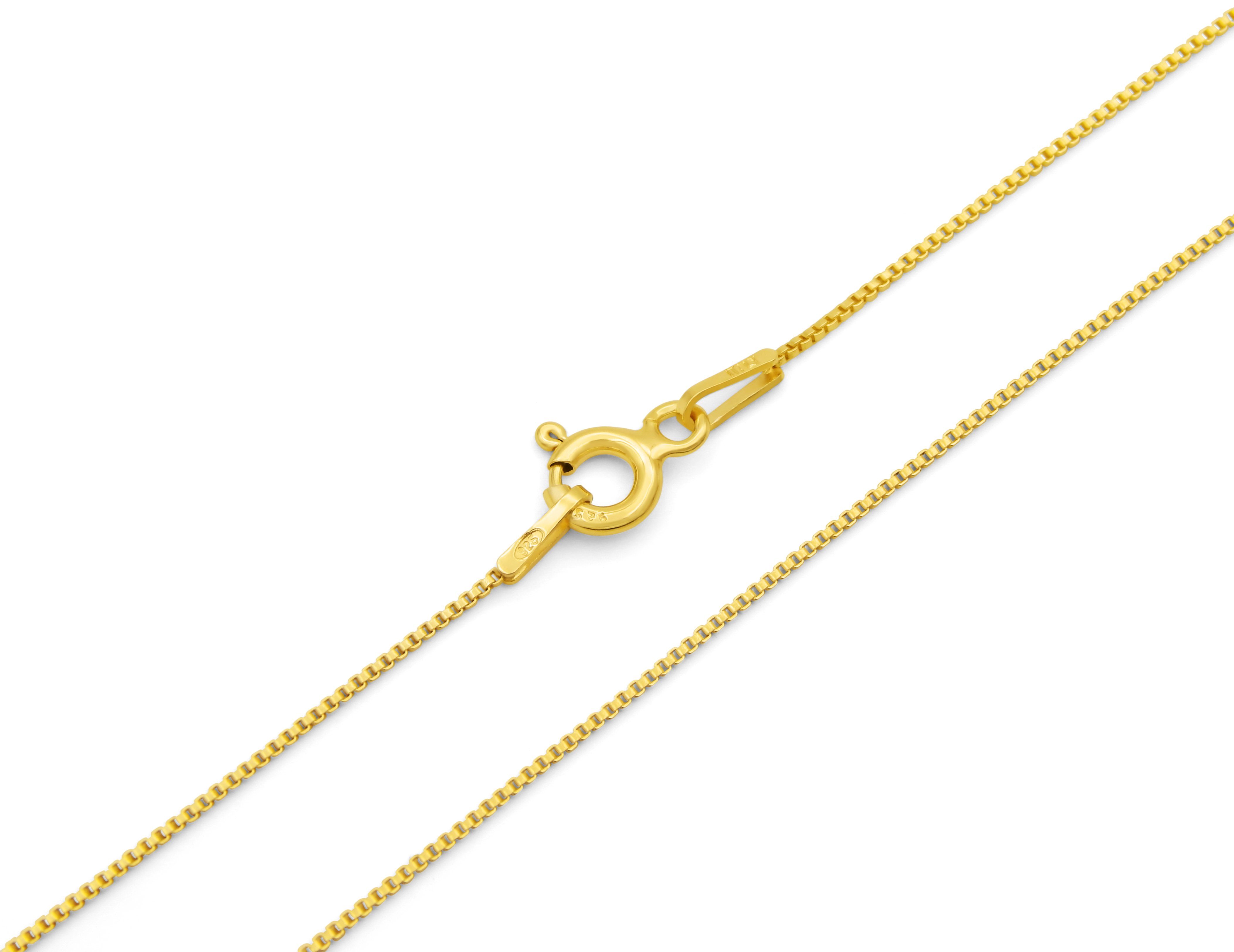 Kauf-mich-weg by Bella T Silberkette Venezianerkette 925 55cm Sterling Silber breit, - 40 vergoldet 0,7mm Länge wählbar