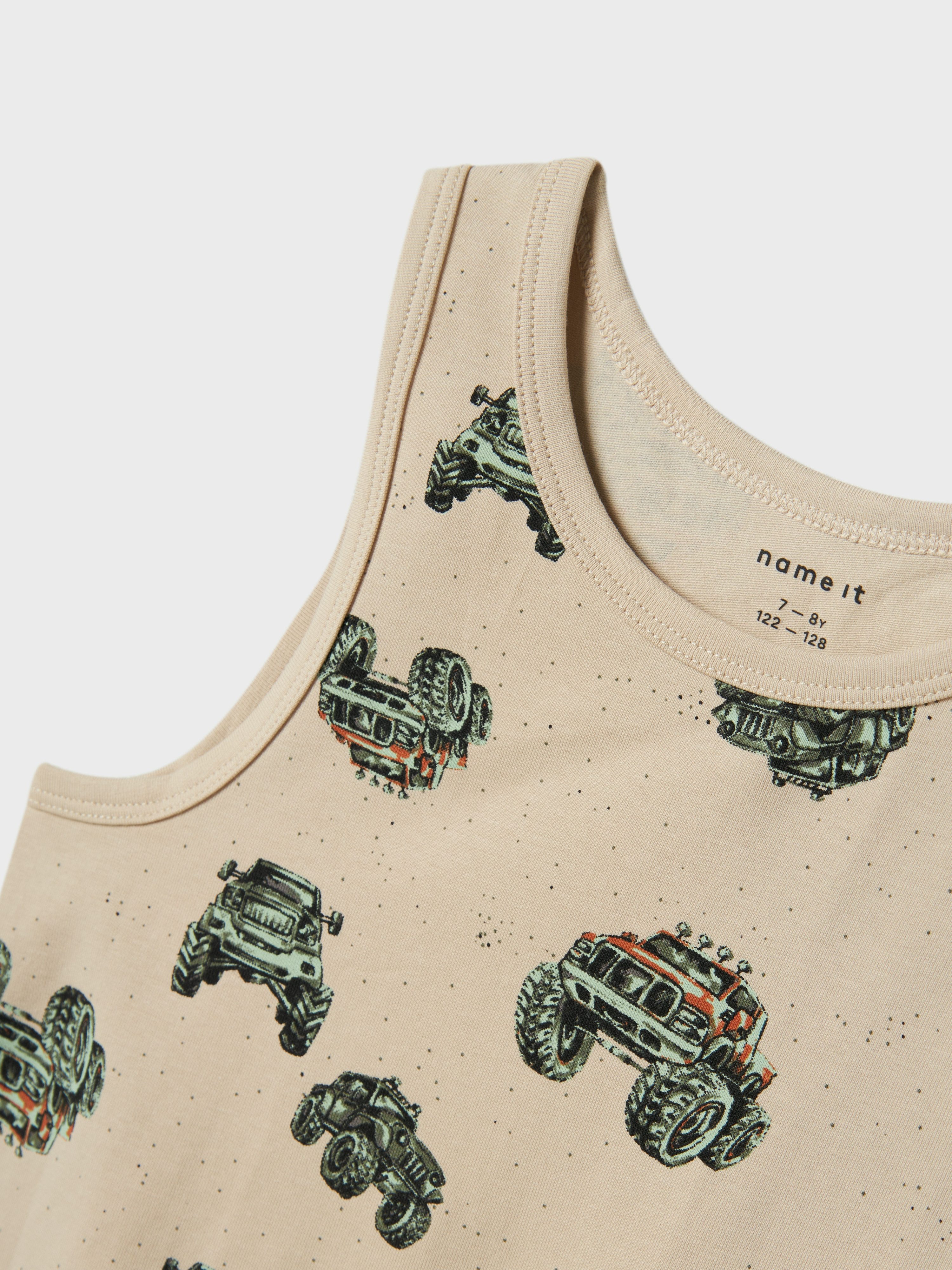 Name It Unterhemd NKMTANK TOP 2P PEYOTE MONSTER TRUCK NOOS (Packung, 2-St)