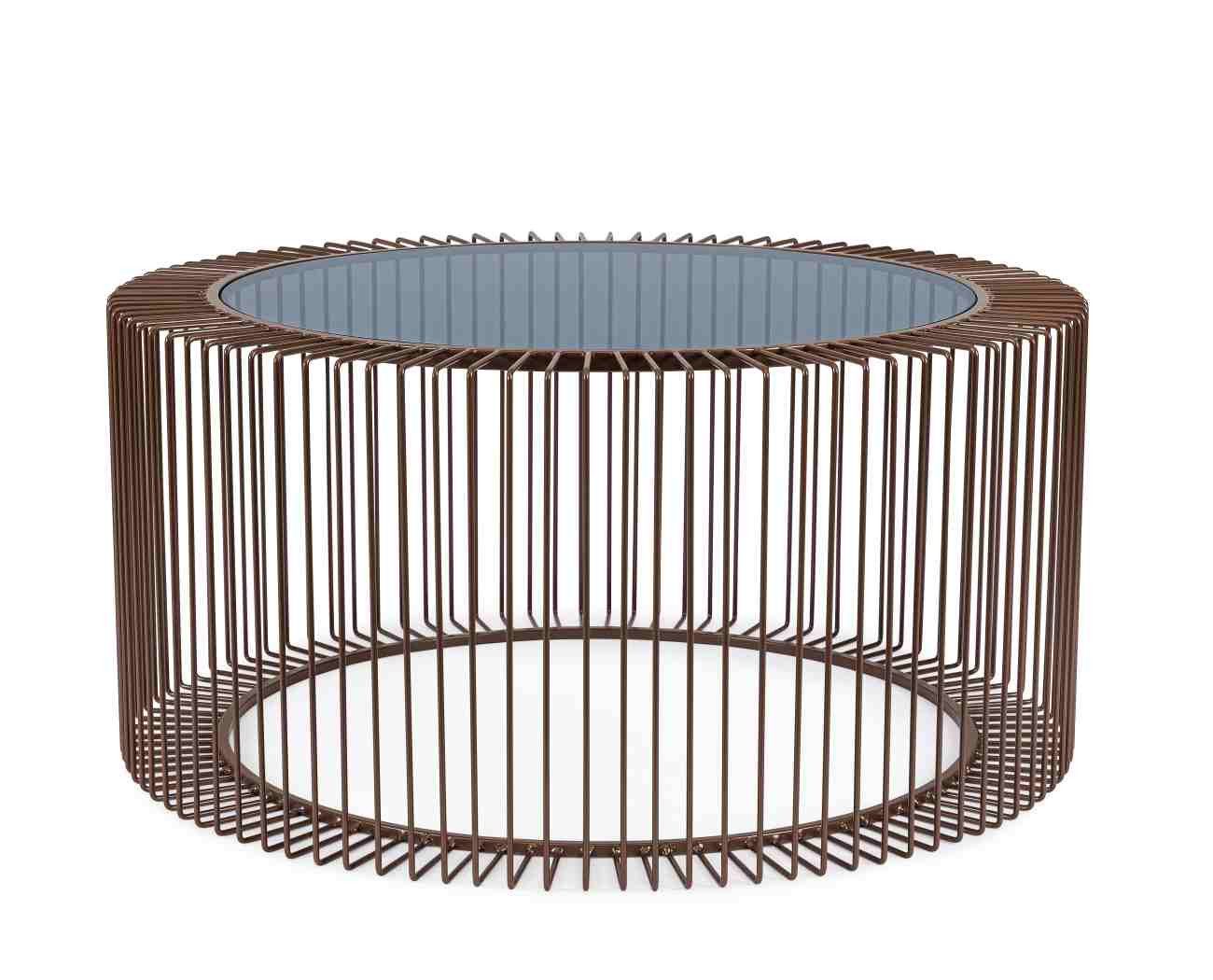 Couchtisch Kieran aus Metall, Ø 80 cm