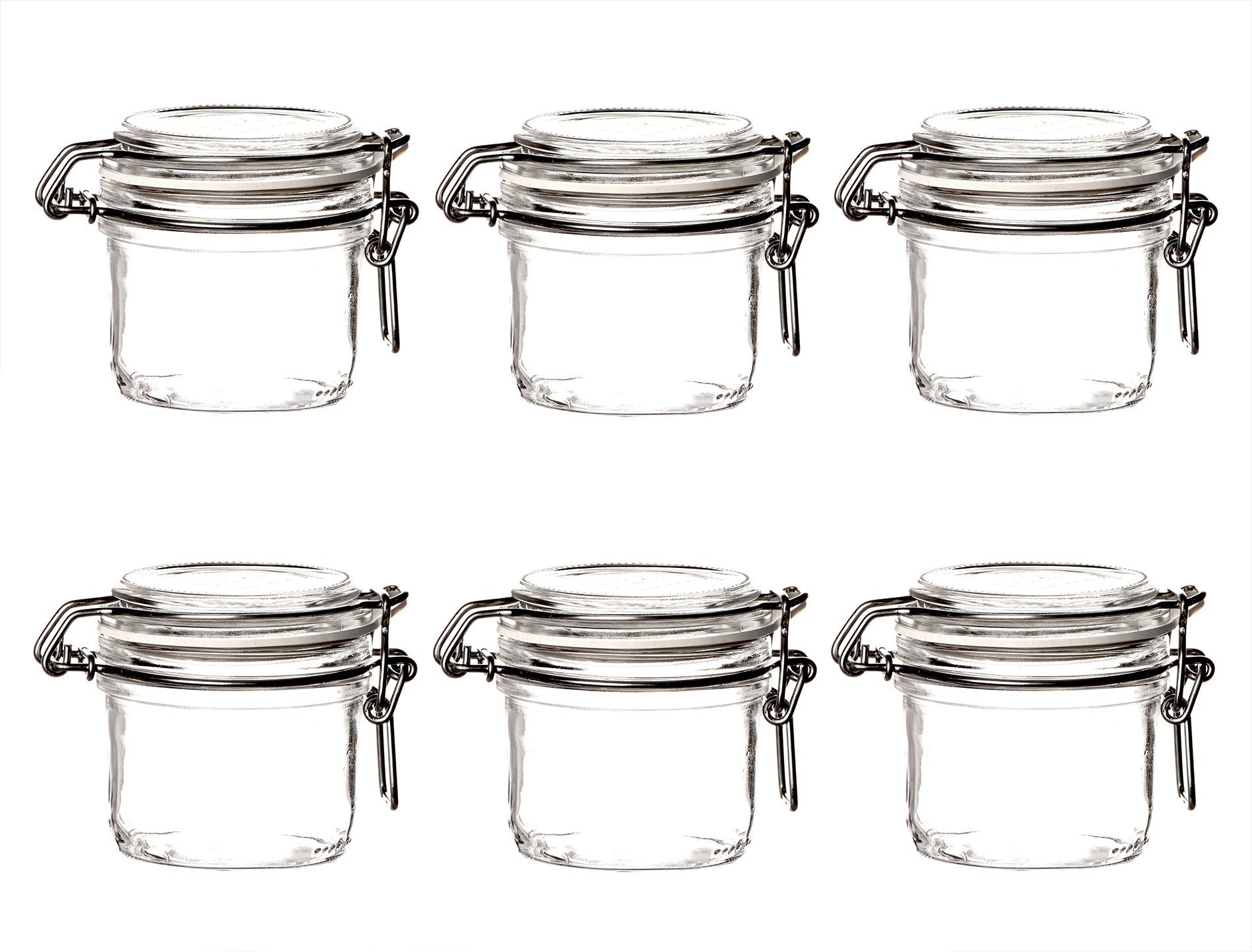 Bormioli Rocco Einmachglas »Fido 6er Set Vorratsgläser 125 ml − Gläser mit  Bügelverschluss − Bügelgläser rund mit Deckel«, Glas. Gummi. Metall,  (6-tlg) online kaufen | OTTO
