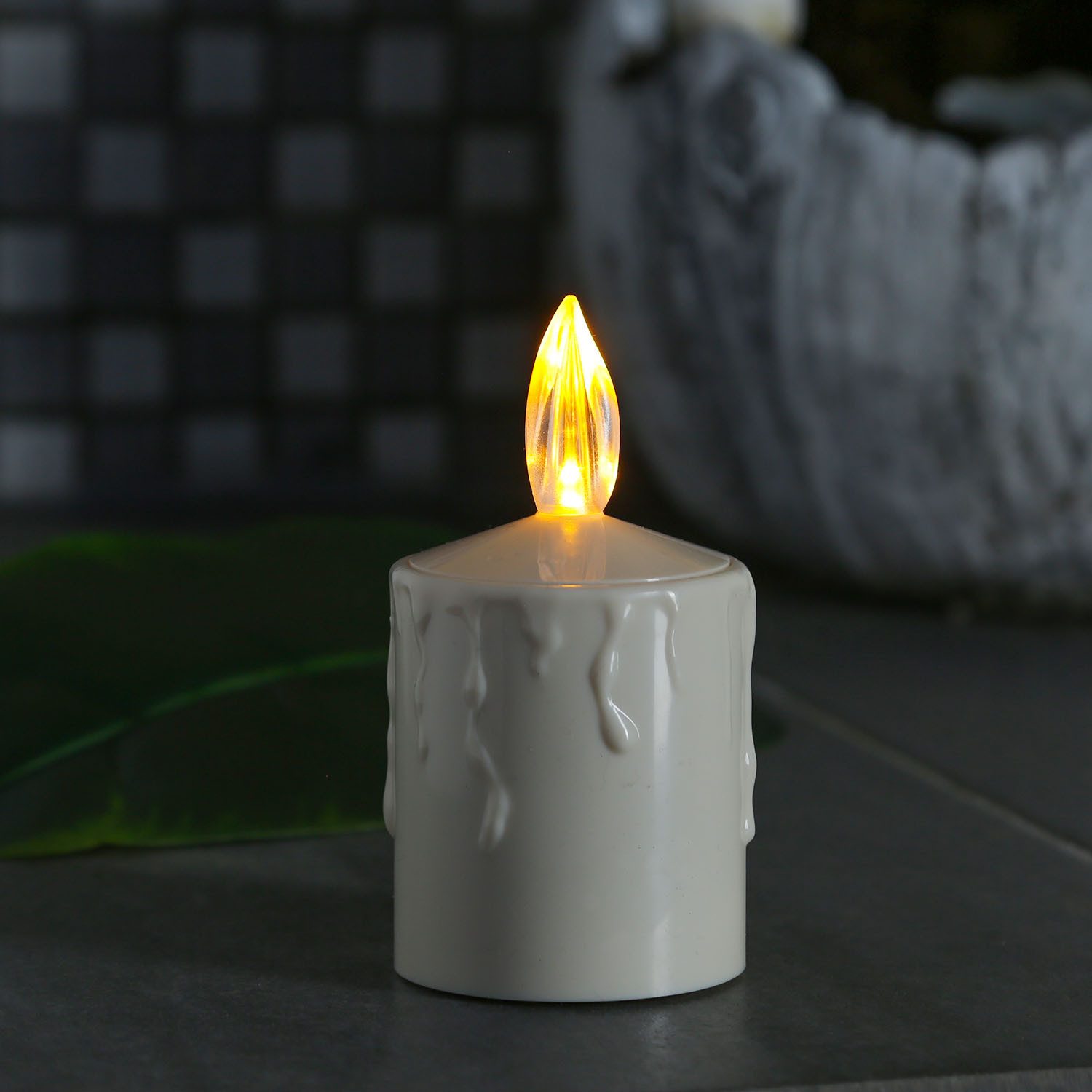 MARELIDA LED-Kerze Grabkerze Grablicht für Laternen 11,5cm Sensor bis 500h günstig online kaufen