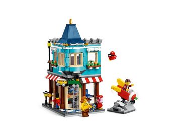 LEGO® Konstruktionsspielsteine LEGO® Creator 3in1 - Spielzeugladen im Stadthaus, (Set, 554 St)