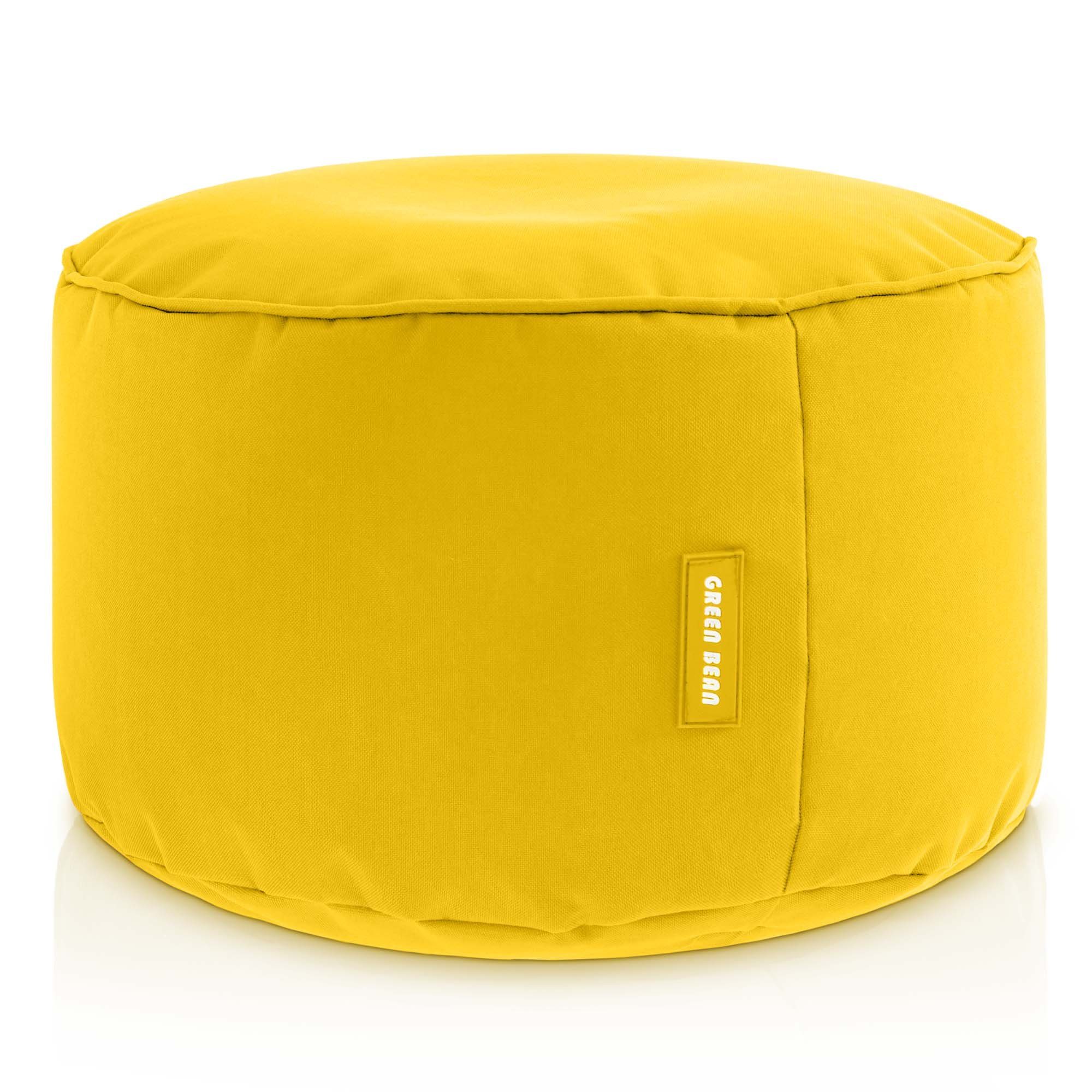 Green Bean Pouf Stay (Sitzsack-Hocker 25x45cm mit EPS-Perlen Füllung -, Подставка для ног Fußkissen Sitz-Pouf für Sitzsäcke), Bodenkissen für Kinder und Erwachsene - Sitzkissen Стулья