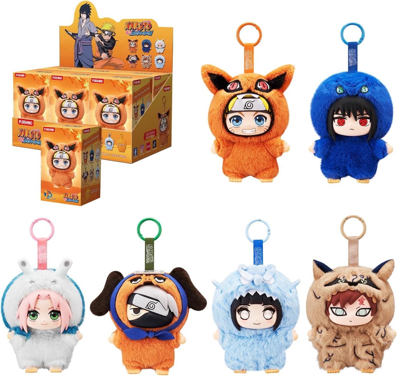 SAKAMI Dekofigur NARUTO SHIPPUDEN – Cute Beast Party Series Vinyl Plush Blind Box