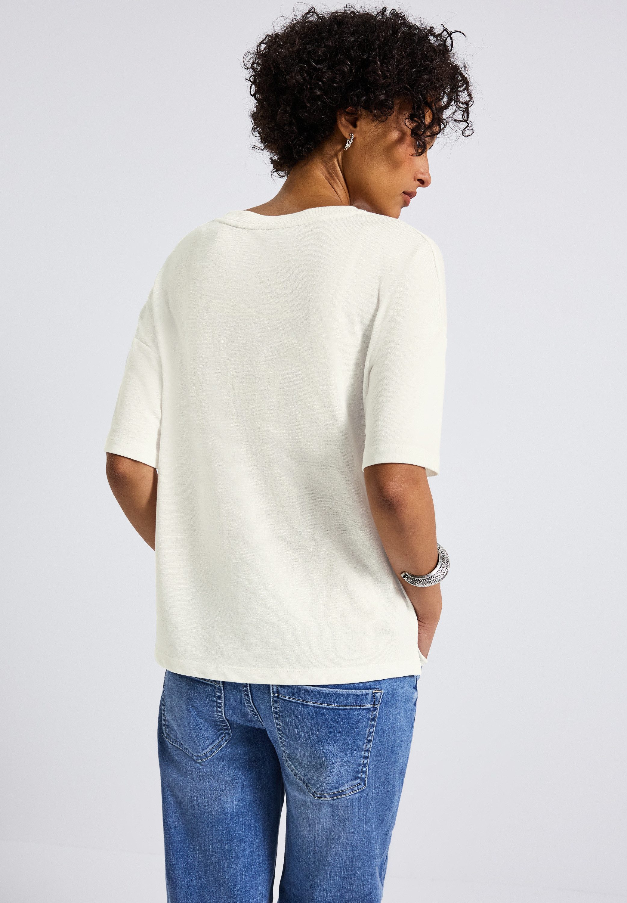 STREET ONE T-Shirt mit V-Ausschnitt und günstig online kaufen