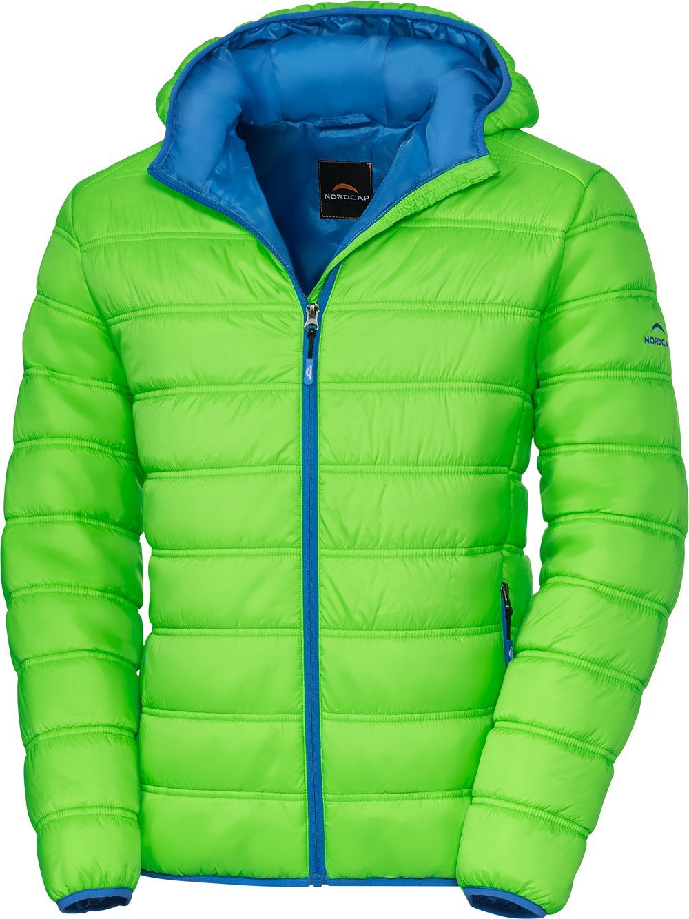 Nordcap Steppjacke ultraleichte Jacke mit Kapuze grün | Windbreakers
